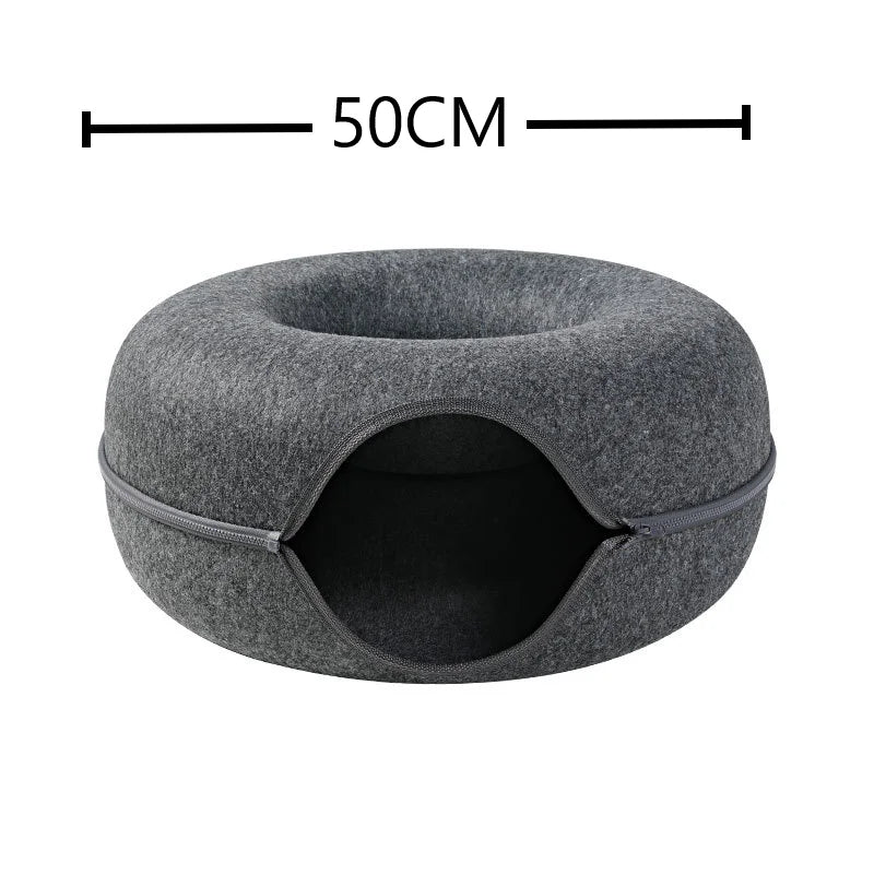 Dark gray 50 cm cat cave bed