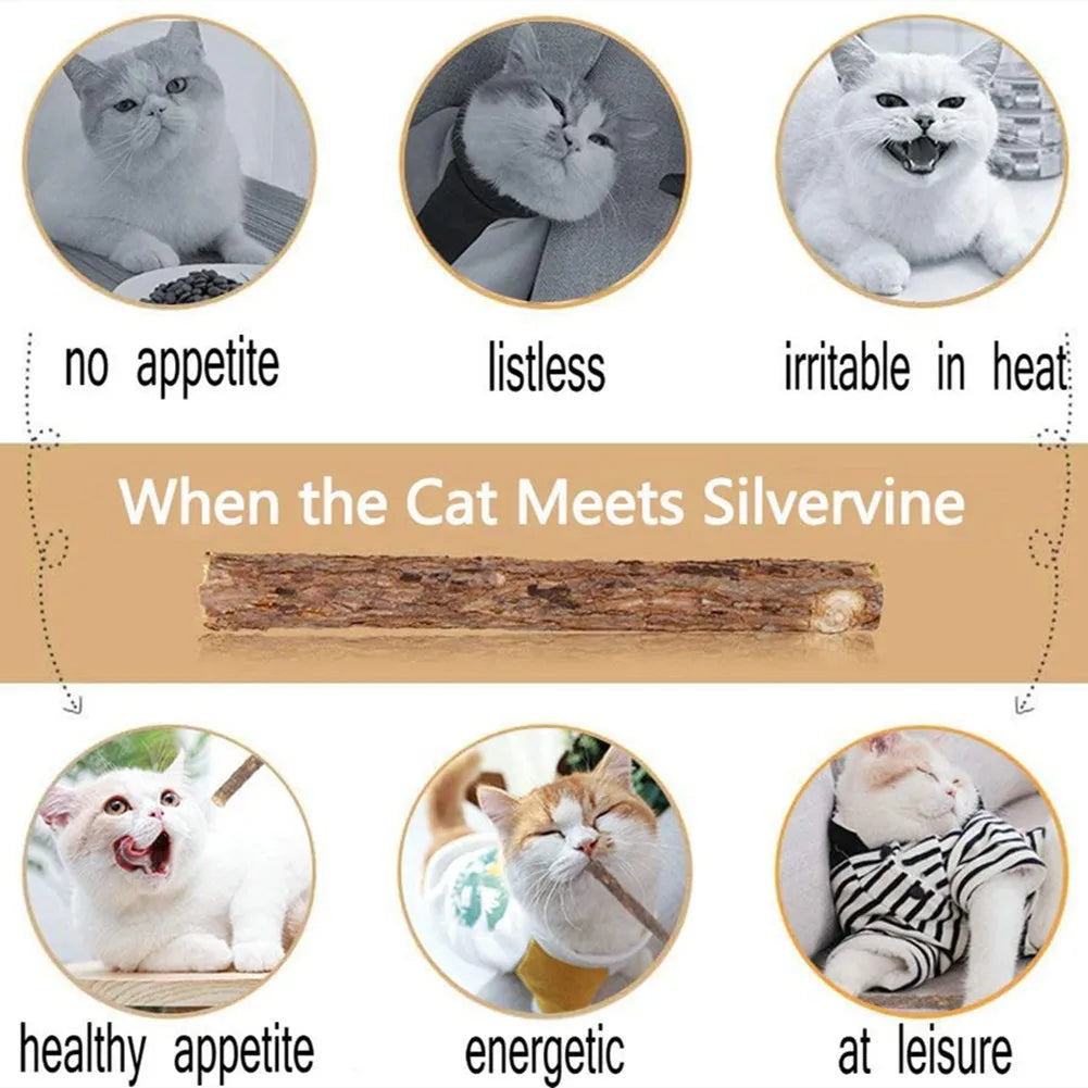 15-Piece Silvervine Cat Chew Sticks – Matatabi Toy – product image 13