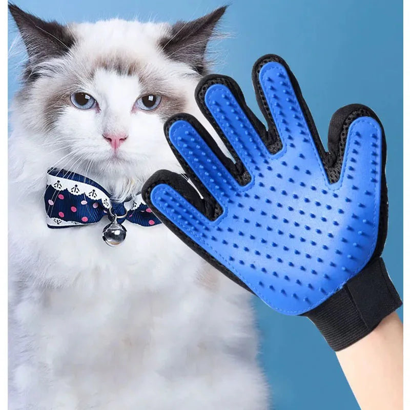 Pet Grooming Glove – Gentle Deshedding Hair Remover – product view 9