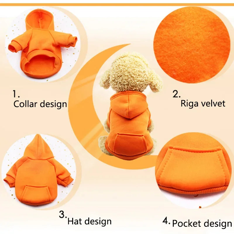 Warm Dog Hoodie – Cozy Autumn & Winter Puppy Coat – product image 3