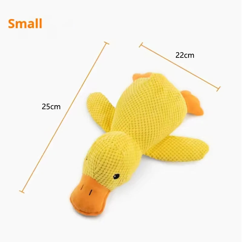 Plush Duck Squeaky Dog Toy – Cuddly Enrichment Toy – product image 17