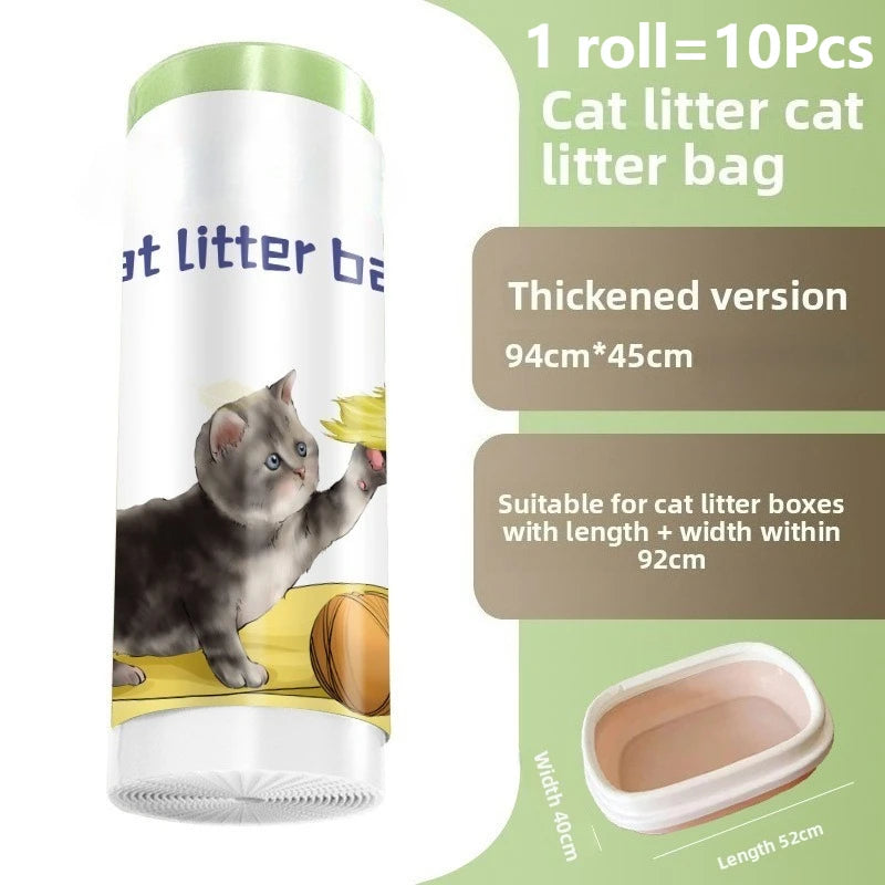 Drawstring Cat Litter Box Liners – Heavy-Duty Bags
