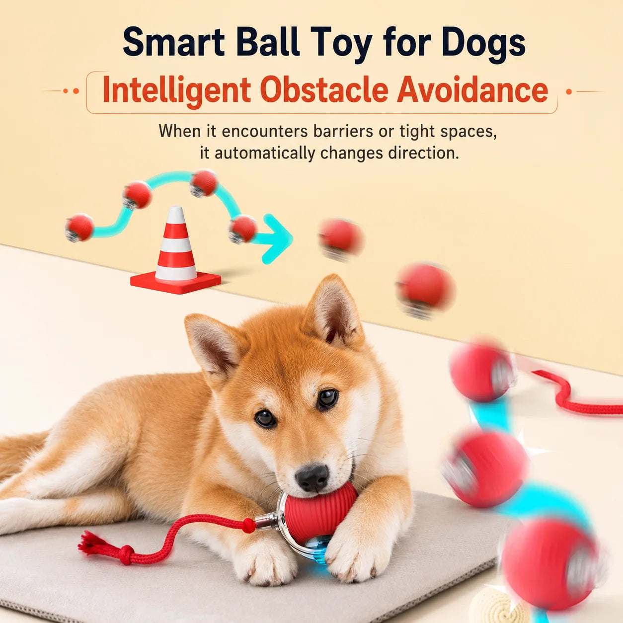 Rechargeable Rolling Dog Ball – Automatic Interactive Toy – product image 13