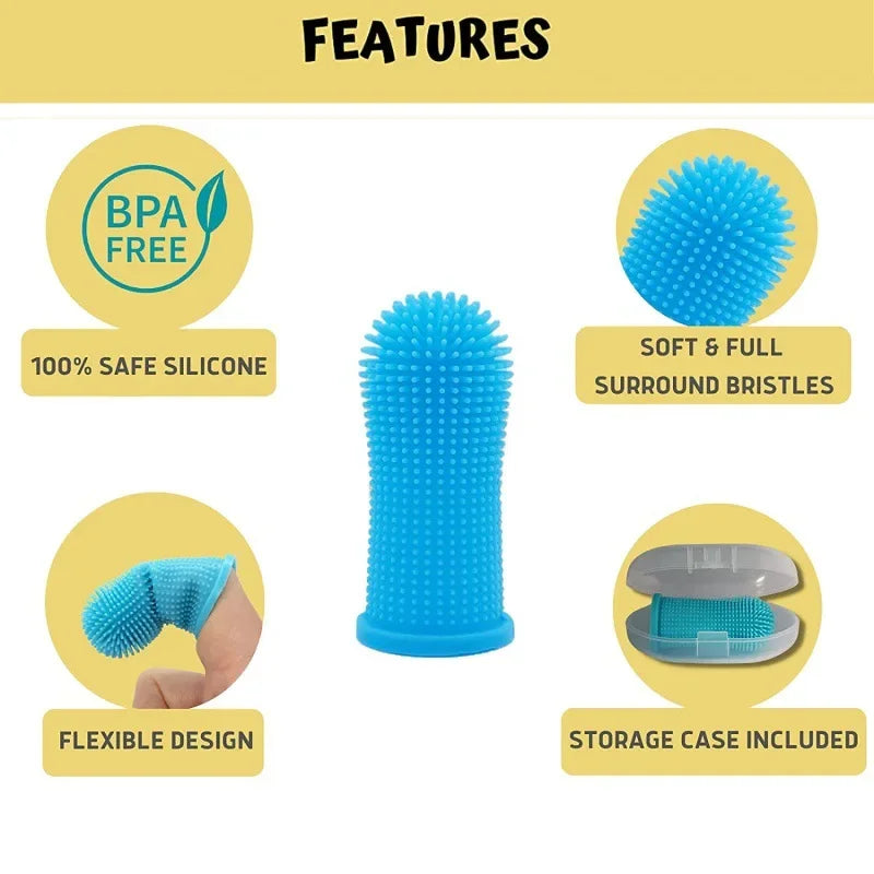Silicone Finger Toothbrush – Dog & Cat Dental Care – product view 4