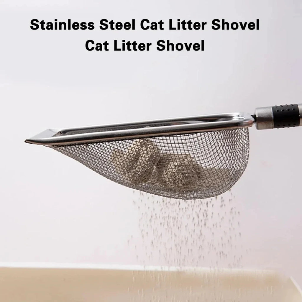 Stainless Steel Cat Litter Scoop – Easy-Clean Sifter
