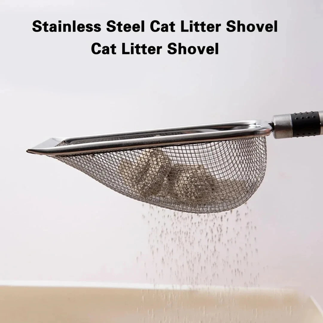 Stainless Steel Cat Litter Scoop – Easy-Clean Sifter