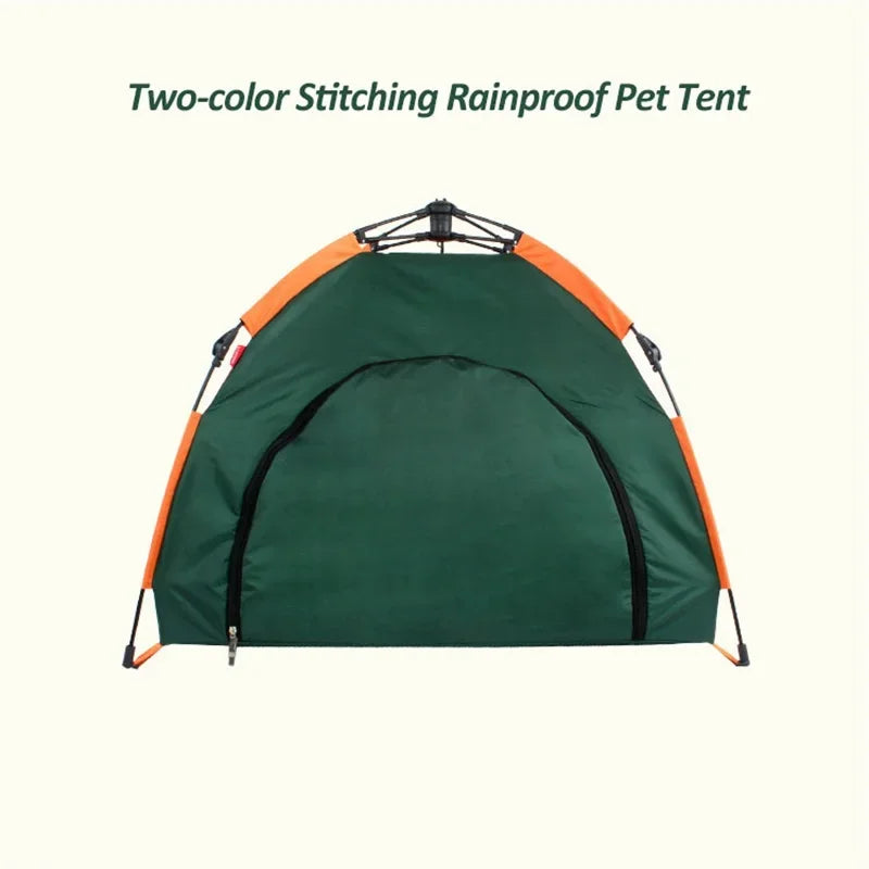 Pet Tent Portable Automatic Folding Teepee Dog Bed House With Cushion Easy Assemble Fit Golden Retriever Husky Outdoor Indoor