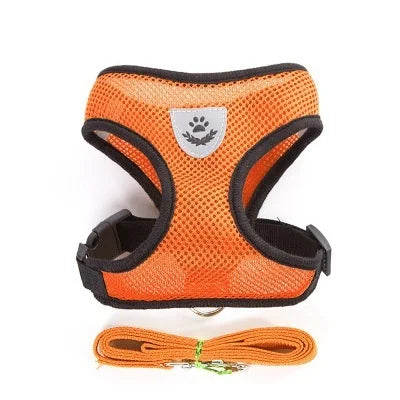 Breathable Mesh Pet Harness & Leash Set – Reflective – product view 7