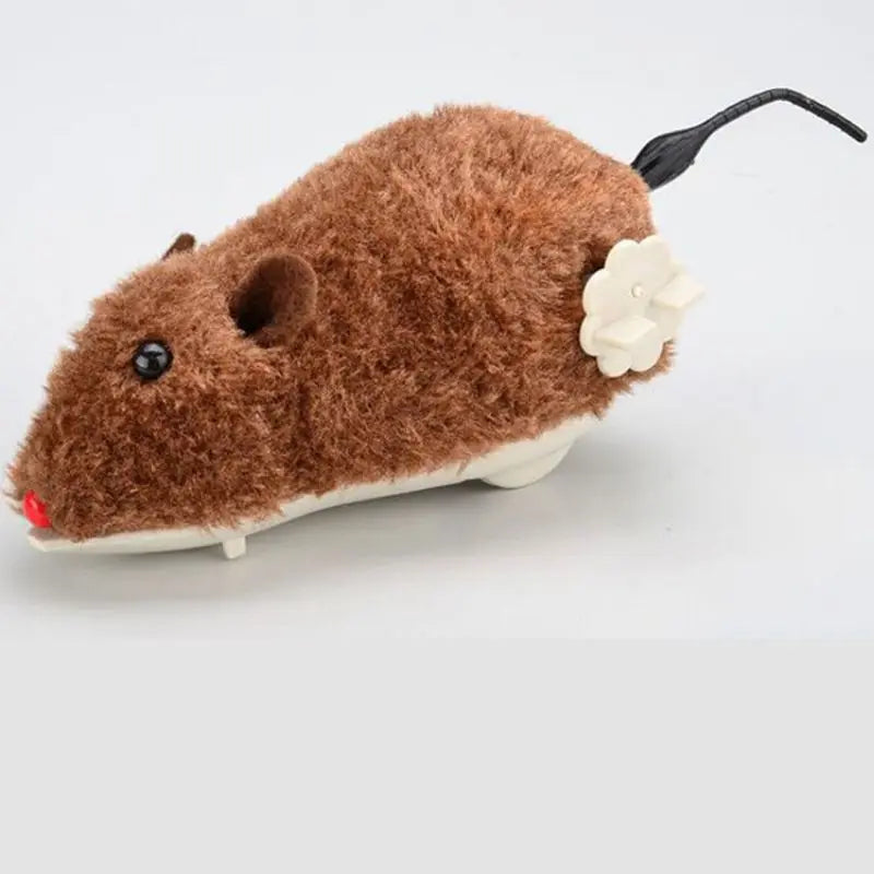 Wind-Up Plush Mouse Cat Toy – Lifelike Running Rat – product image 10