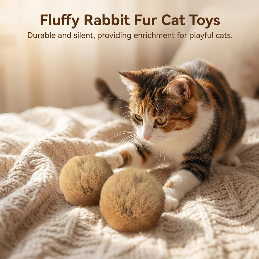 Fluffy Catnip Ball – Interactive Chasing Toy – product image 9