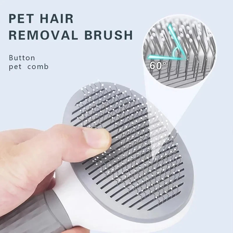 Self-Cleaning Slicker Brush – Dog & Cat Grooming – product view 9