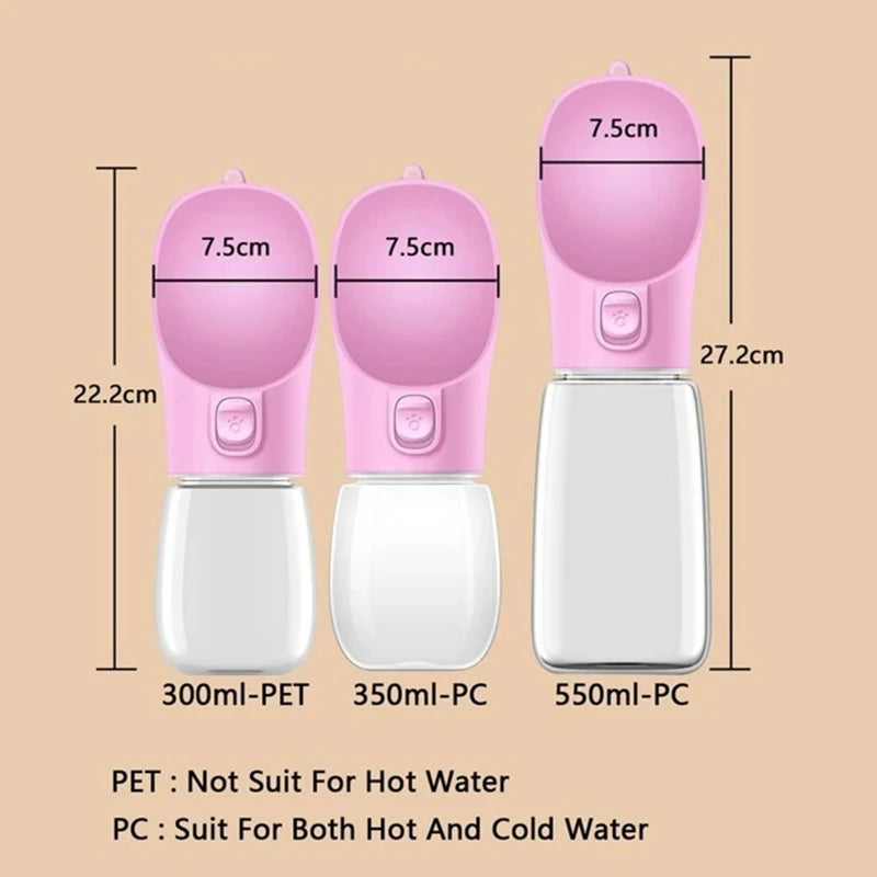 Portable Dog Water Bottle – 300ml, 350ml & 550ml – product image 7