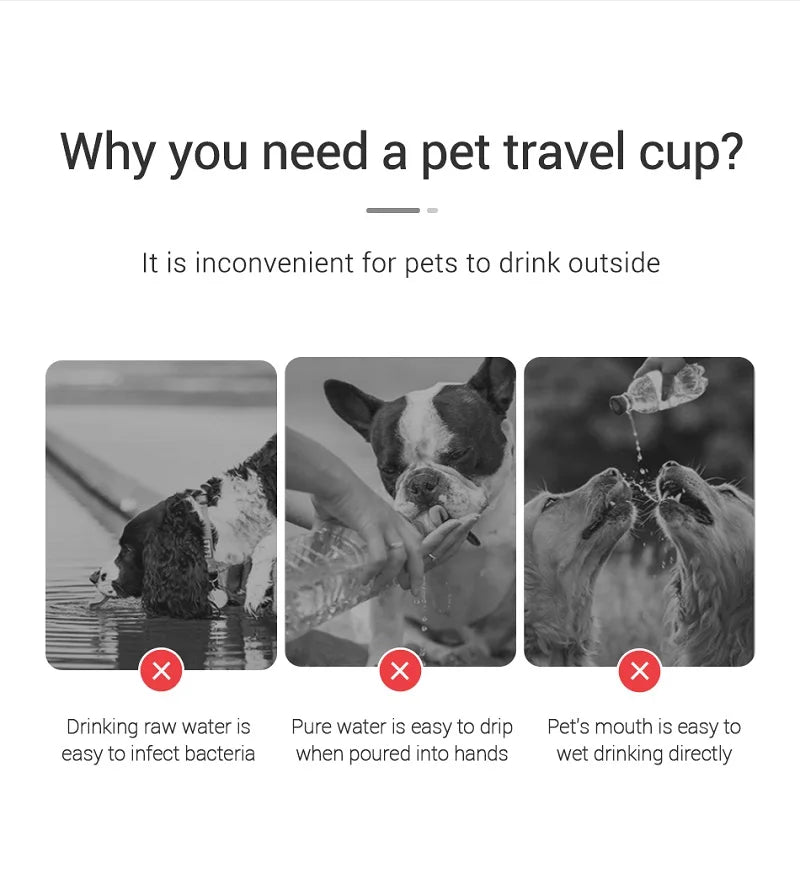 Portable Dog Water Bottle – 300ml, 350ml & 550ml – product image 8