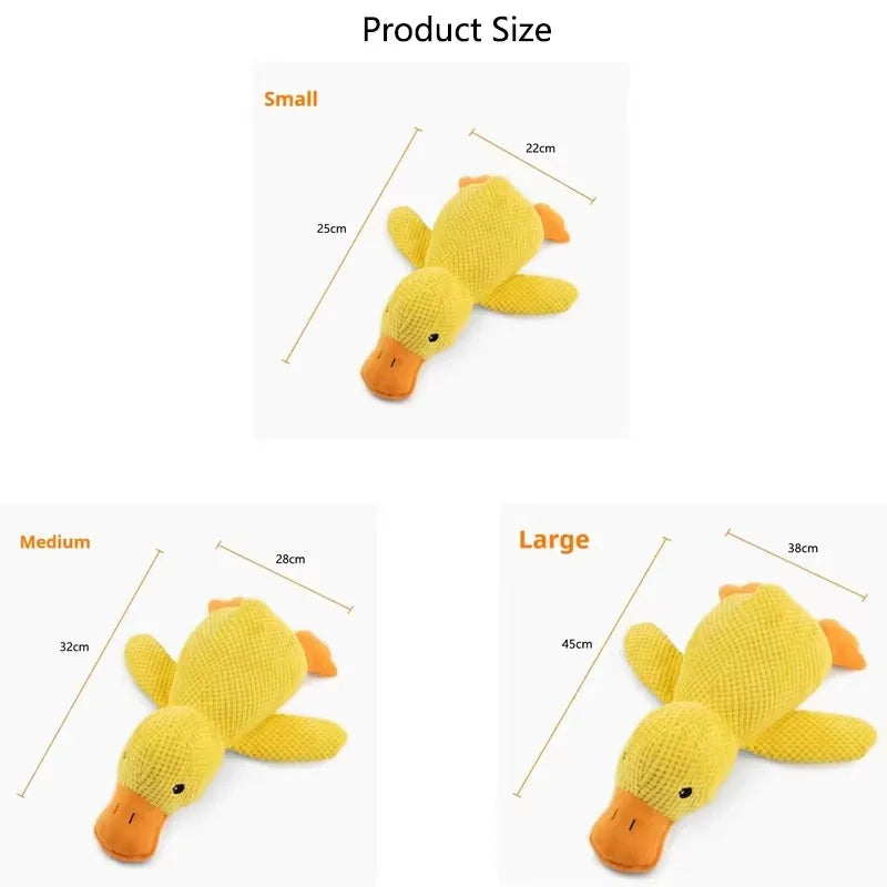 Plush Duck Squeaky Dog Toy – Cuddly Enrichment Toy – product image 6