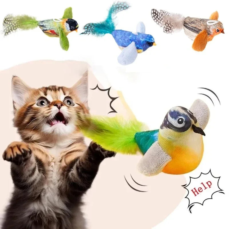 Sound Bird Cat Toy – Elastic Rope Hunting Toy – product image 14