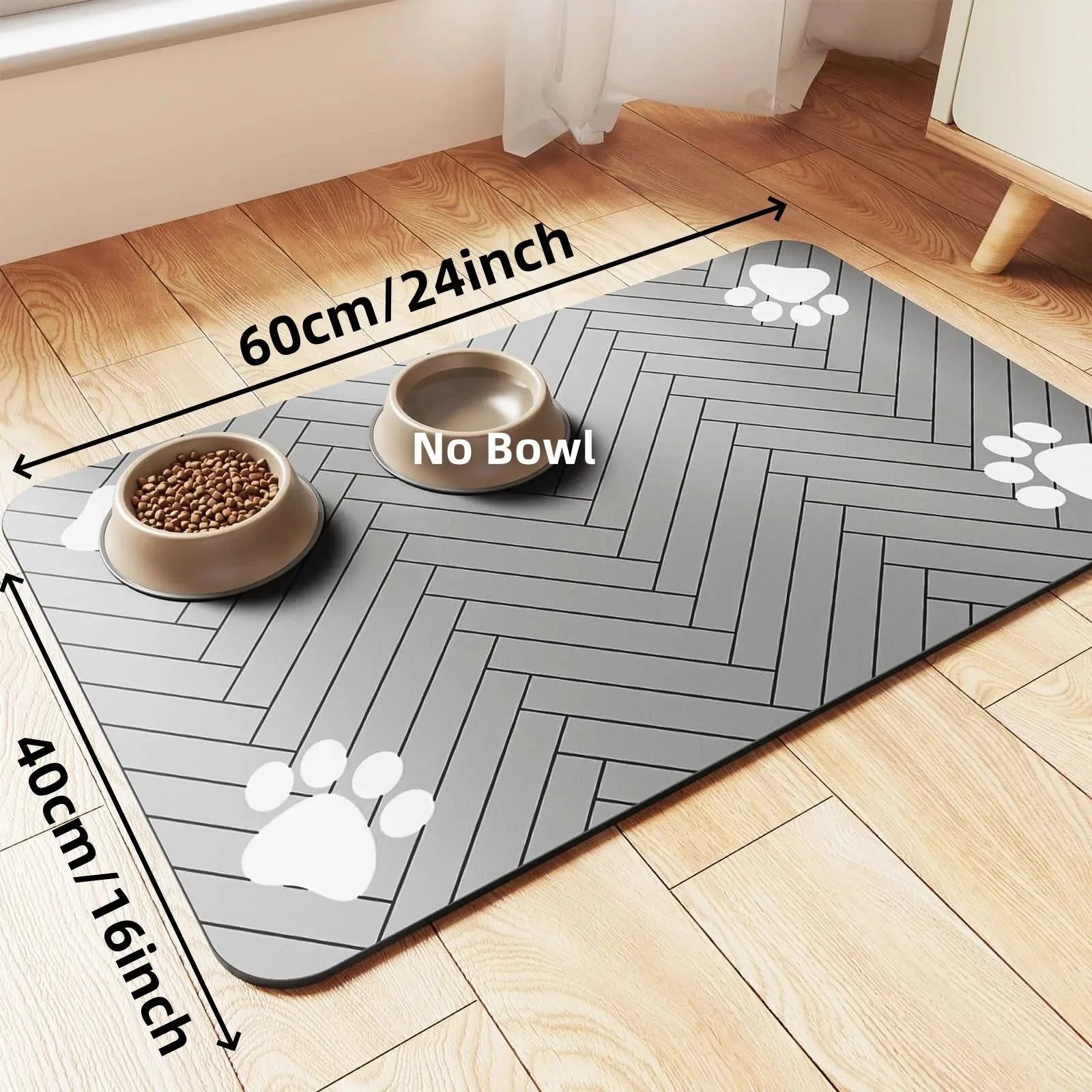 Absorbent Pet Feeding Mat – Quick-Dry Backing – product view 12