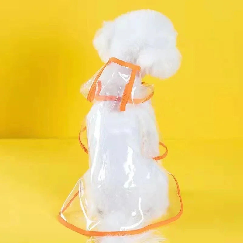 Transparent Hooded Dog Raincoat – Waterproof Puppy Poncho – product image 12