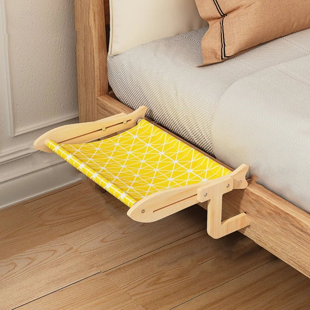 Breathable Cat Window Hammock Adjustable Space-Saving Window Cat Seat Detachable Sturdy Cat Hanging Bed Sunbathing Spot