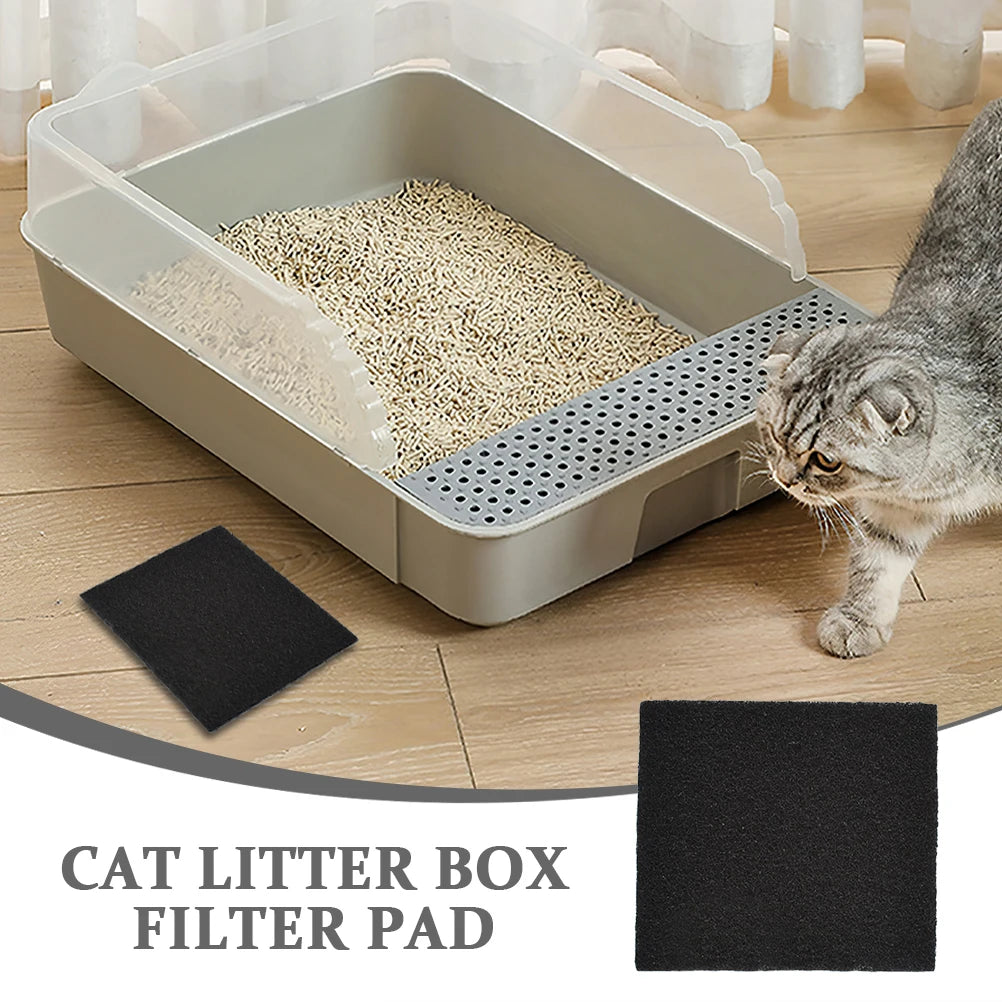 Cat Litter Box Carbon Filters – 12-Pack Replacements