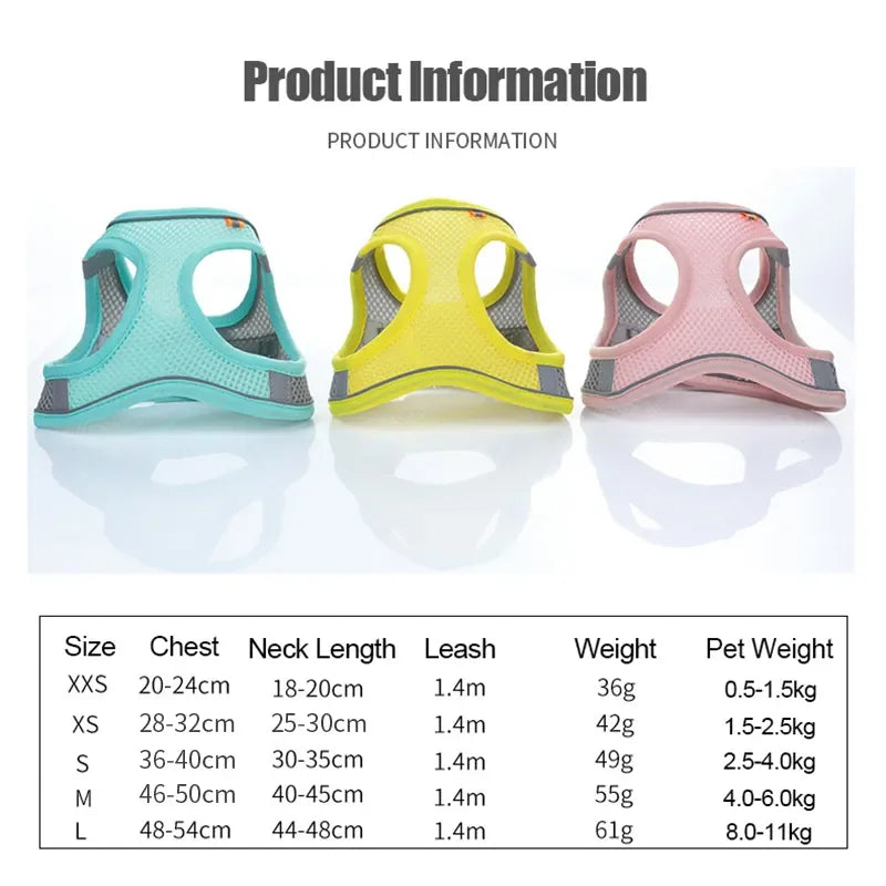 Reflective Step-In Pet Harness – Adjustable Walking Vest – product view 6