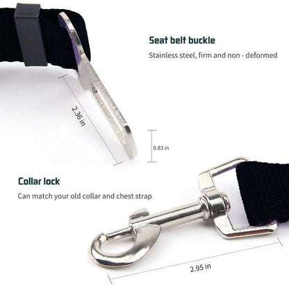 Adjustable Pet Car Seat Belt – Safety Restraint Clip – product view 5