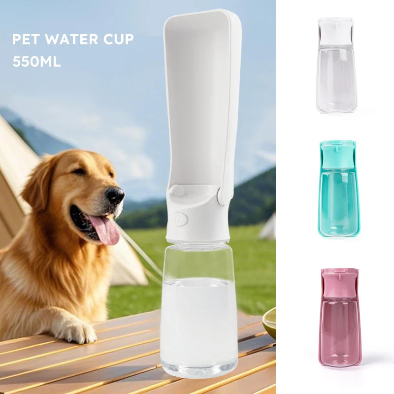 Foldable Dog Water Bottle – 350ml & 550ml Travel Cup – product image 3