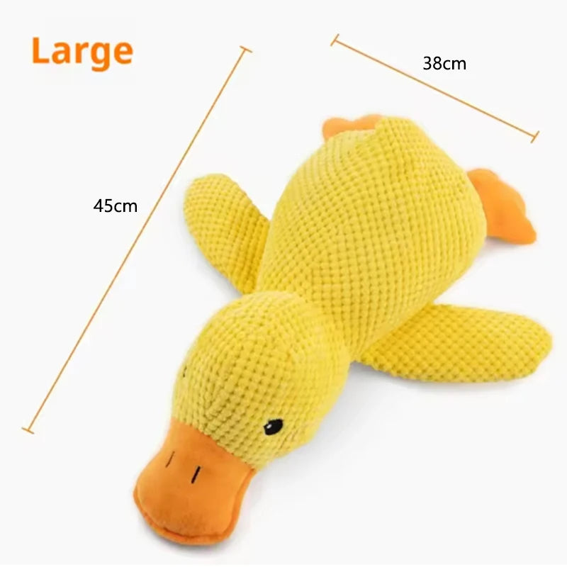 Plush Duck Squeaky Dog Toy – Cuddly Enrichment Toy – product image 18