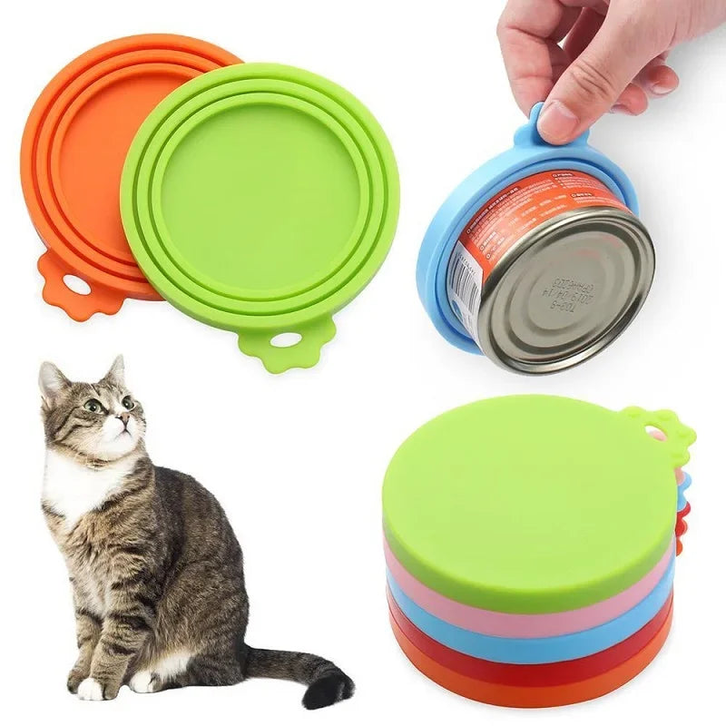 Silicone Pet Food Can Lids – Reusable Covers