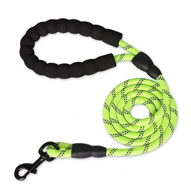 Reflective Rope Dog Leash – Padded Handle – product view 23