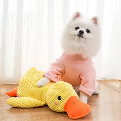 Plush Duck Squeaky Dog Toy – Cuddly Enrichment Toy – product image 15
