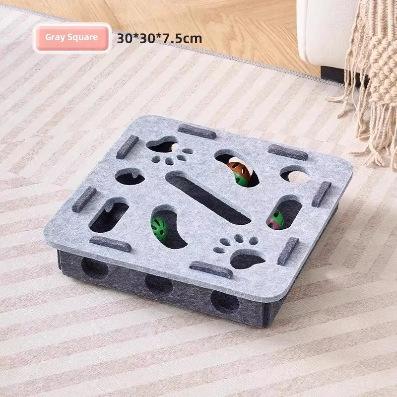 Felt Cat Puzzle Box – Indoor Ball Hunting Toy – product image 18