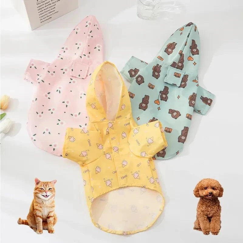 Hooded Dog Raincoat – Waterproof Coat for Small Dogs