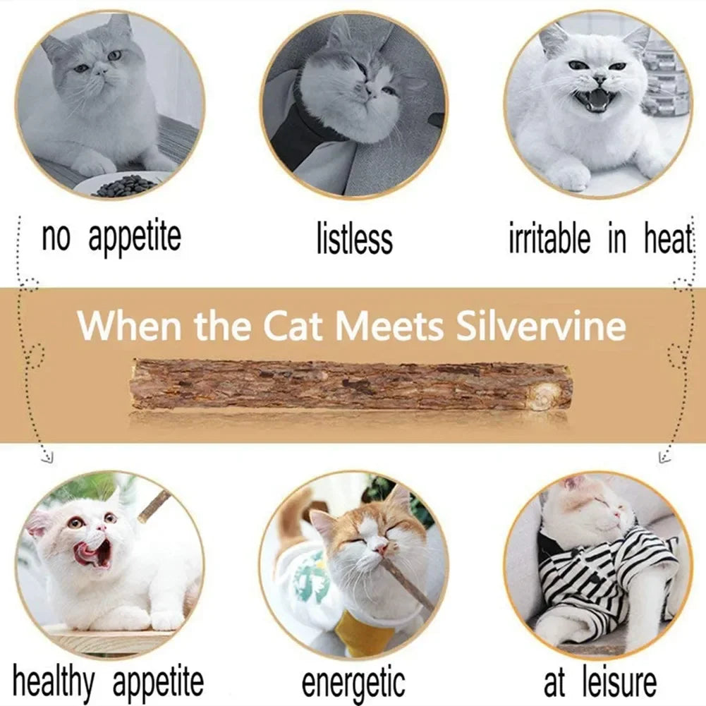 15-Piece Silvervine Cat Chew Sticks – Matatabi Toy – product image 5