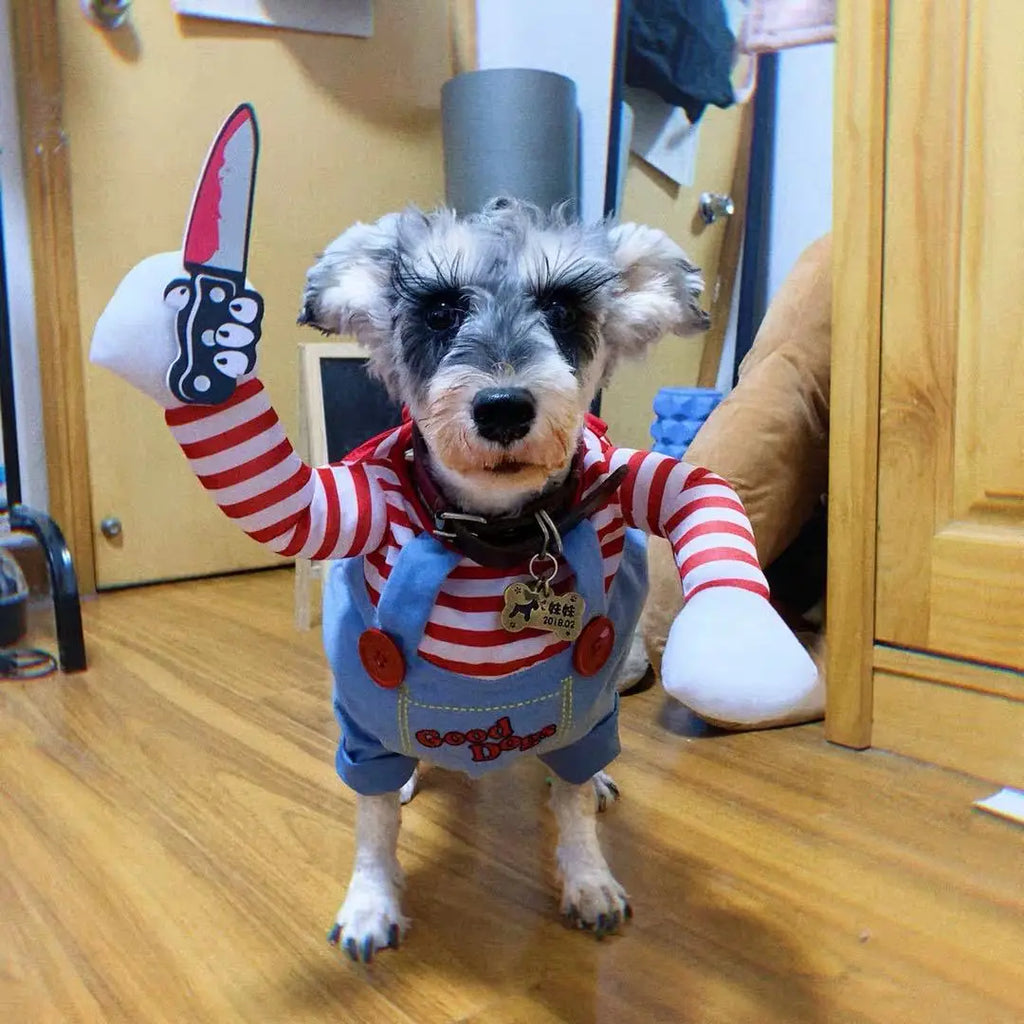 Dog Costumes Funny Pet Clothes Adjustable Dog Cosplay Costume Sets Novelty Clothing For Medium Large Dogs