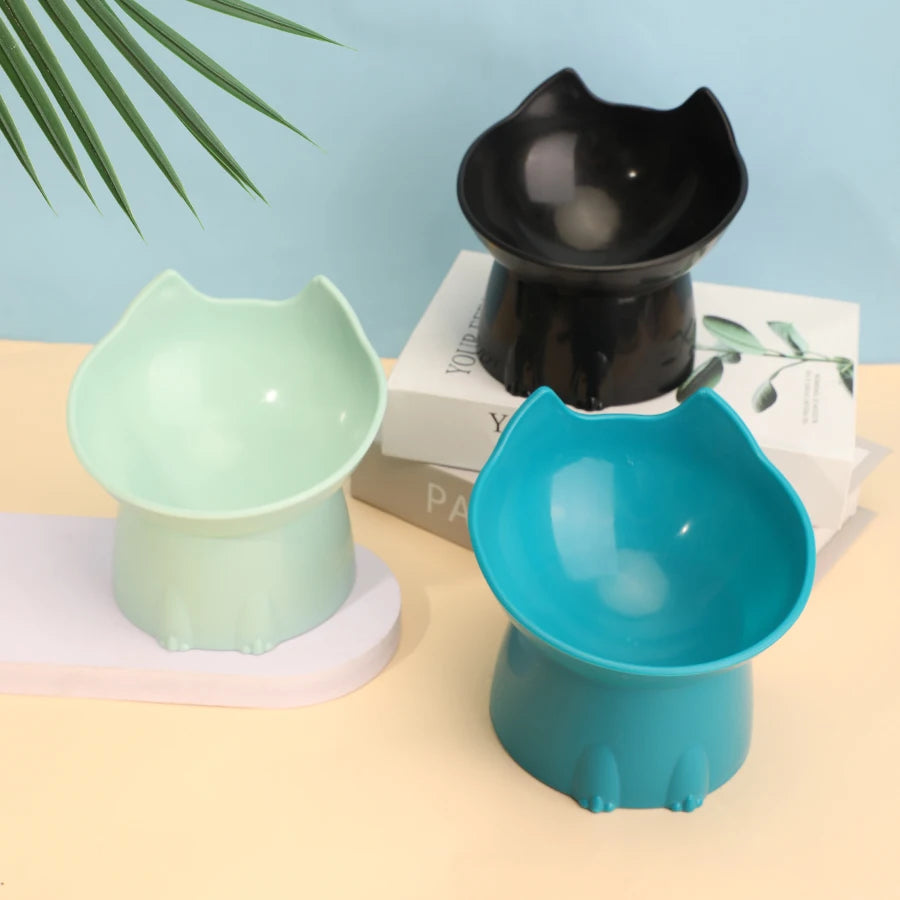 Elevated Cat Bowl – Anti-Tip Raised Feeding Dish – product detail 4