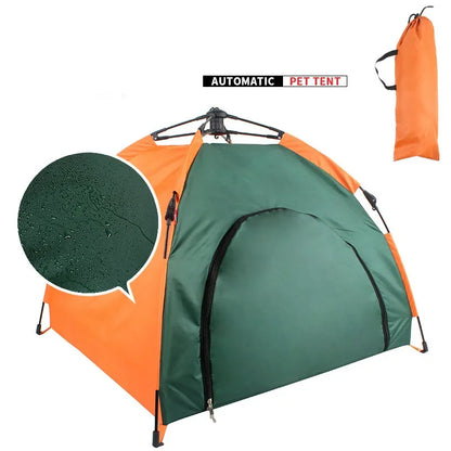 Automatic folding dog tent with carry bag
