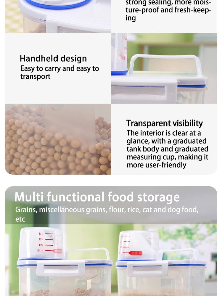 Airtight Pet Food Storage Container – Compact Food Bin