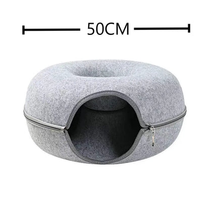 Light gray 50 cm cat cave bed