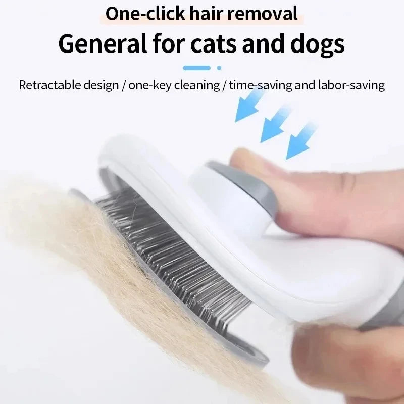 Self-Cleaning Slicker Brush – Dog & Cat Grooming – product view 2