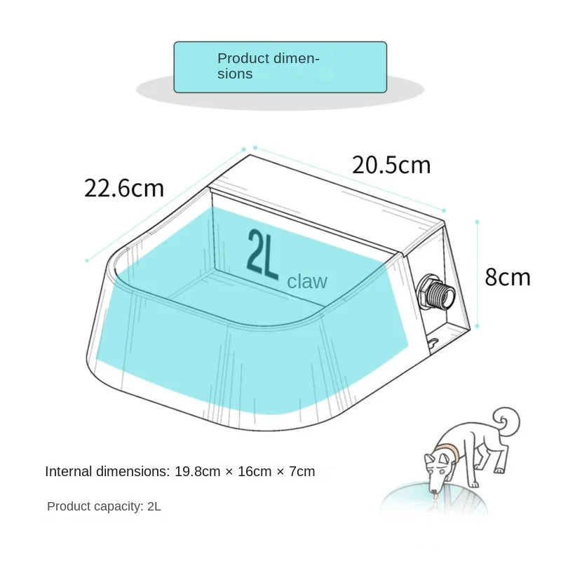 Automatic Pet Water Bowl – Large-Capacity Gravity Dispenser – product image 4