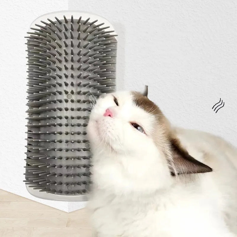 Cat Corner Grooming Brush – Self-Massage Wall Comb