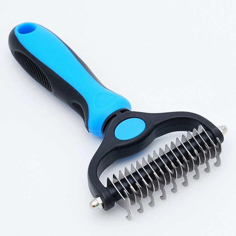 Double-Sided Undercoat Rake – Dog & Cat Deshedding – product view 11