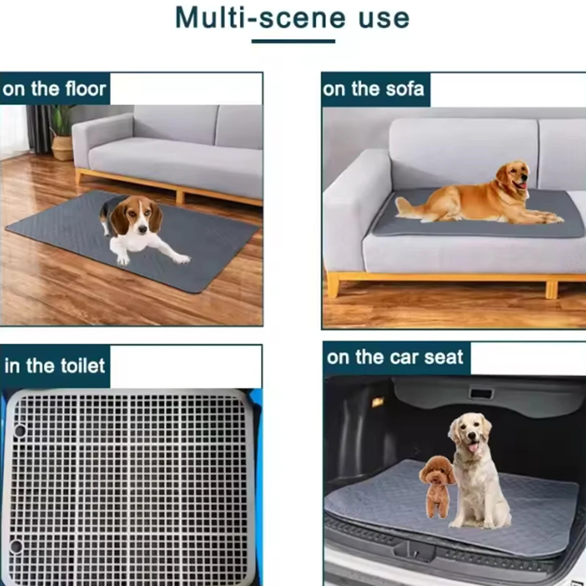 Washable Dog Pee Pad – Reusable Waterproof Training Mat