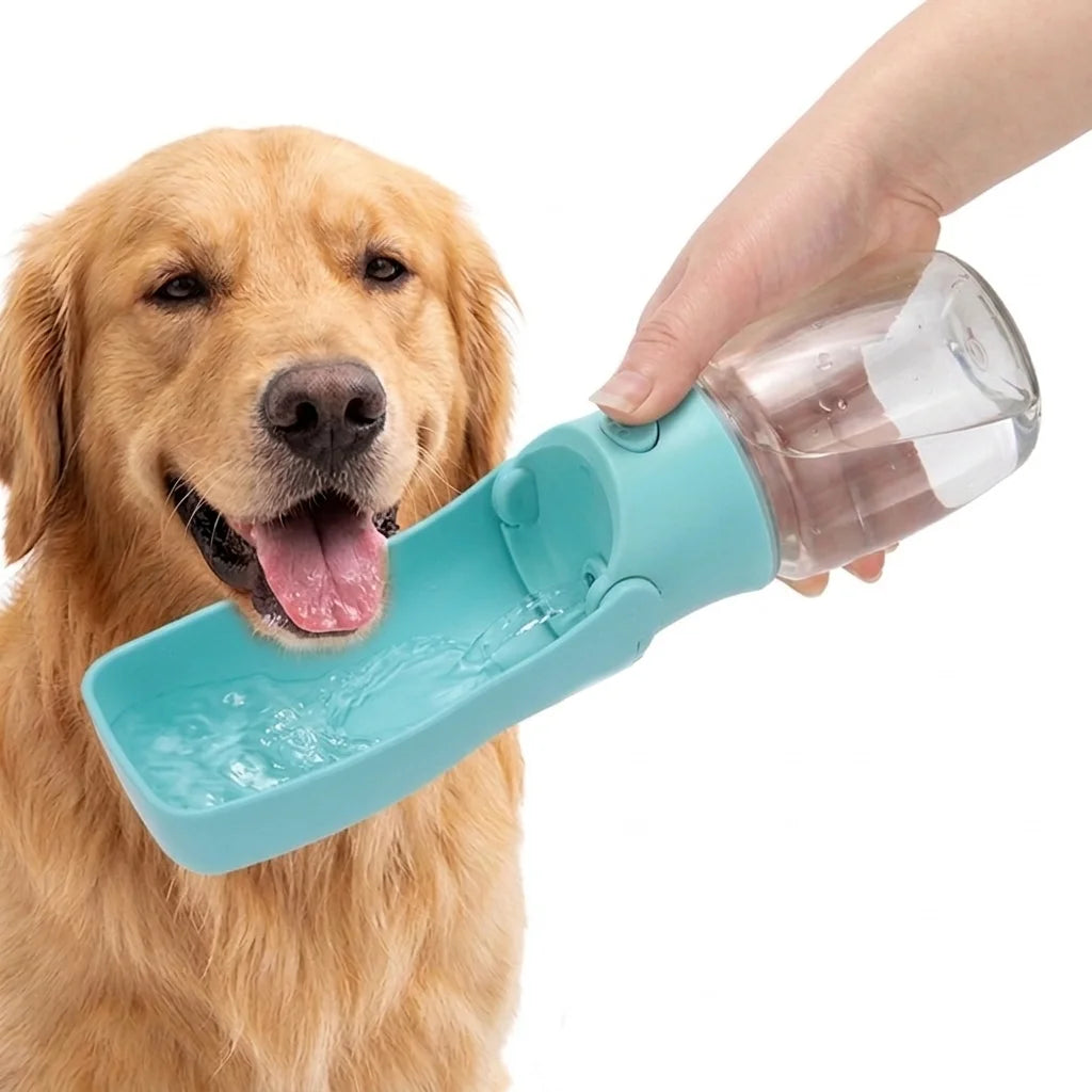 Foldable Dog Water Bottle – 350ml & 550ml Travel Cup