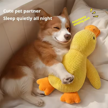 Plush Duck Squeaky Dog Toy – Cuddly Enrichment Toy – product image 9