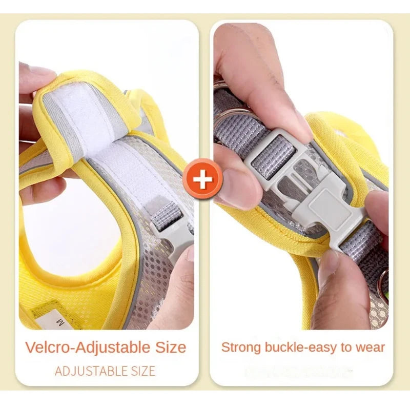 Reflective Step-In Pet Harness – Adjustable Walking Vest – product view 5