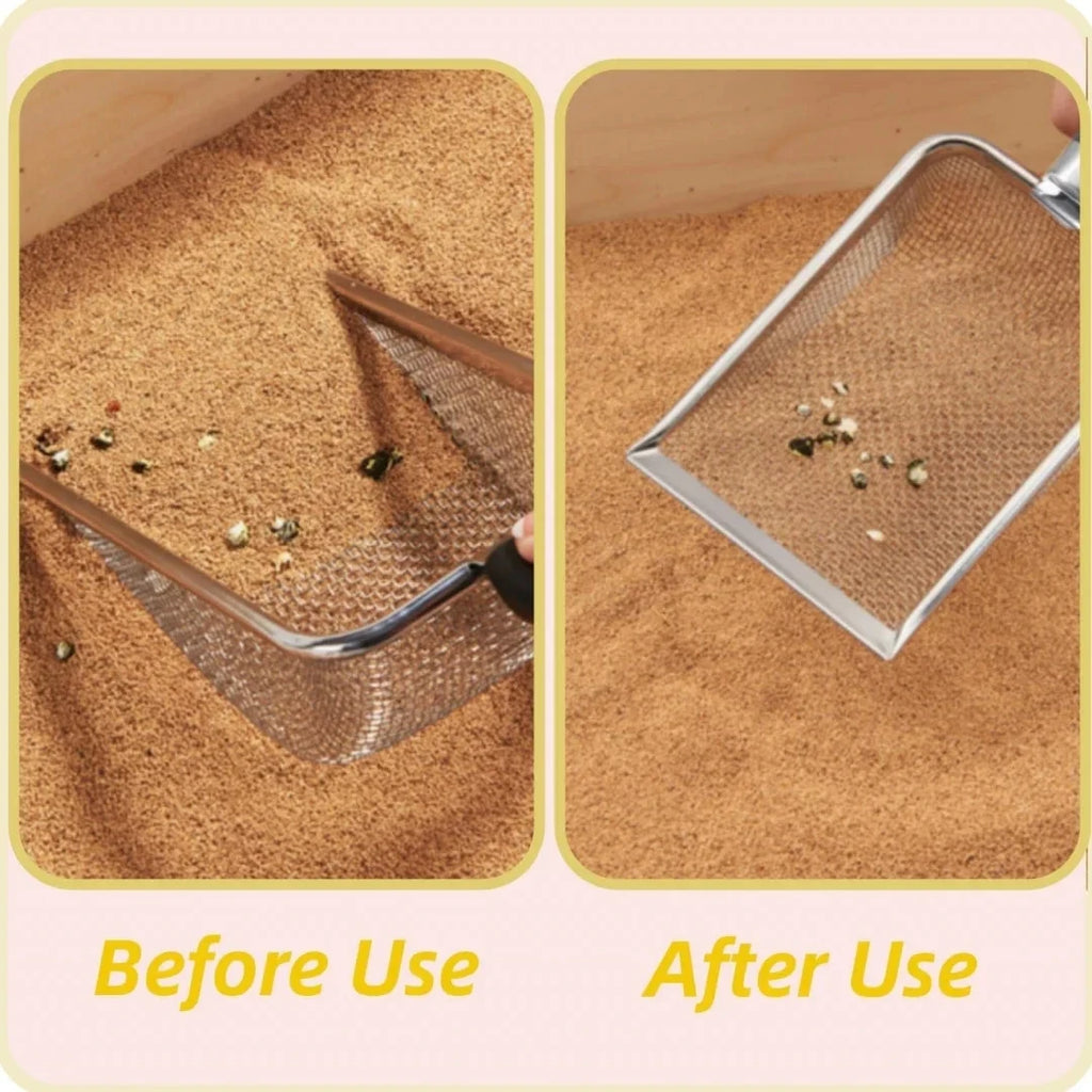 Stainless Steel Cat Litter Scoop – Easy-Clean Sifter