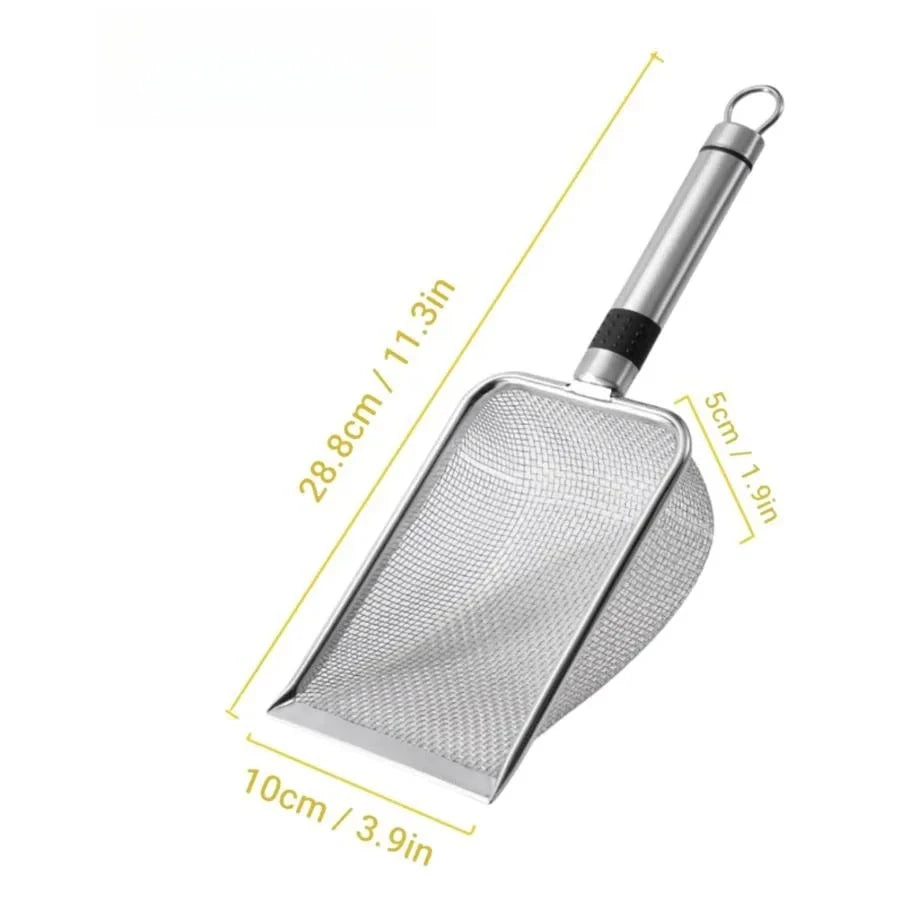 Stainless Steel Cat Litter Scoop – Easy-Clean Sifter