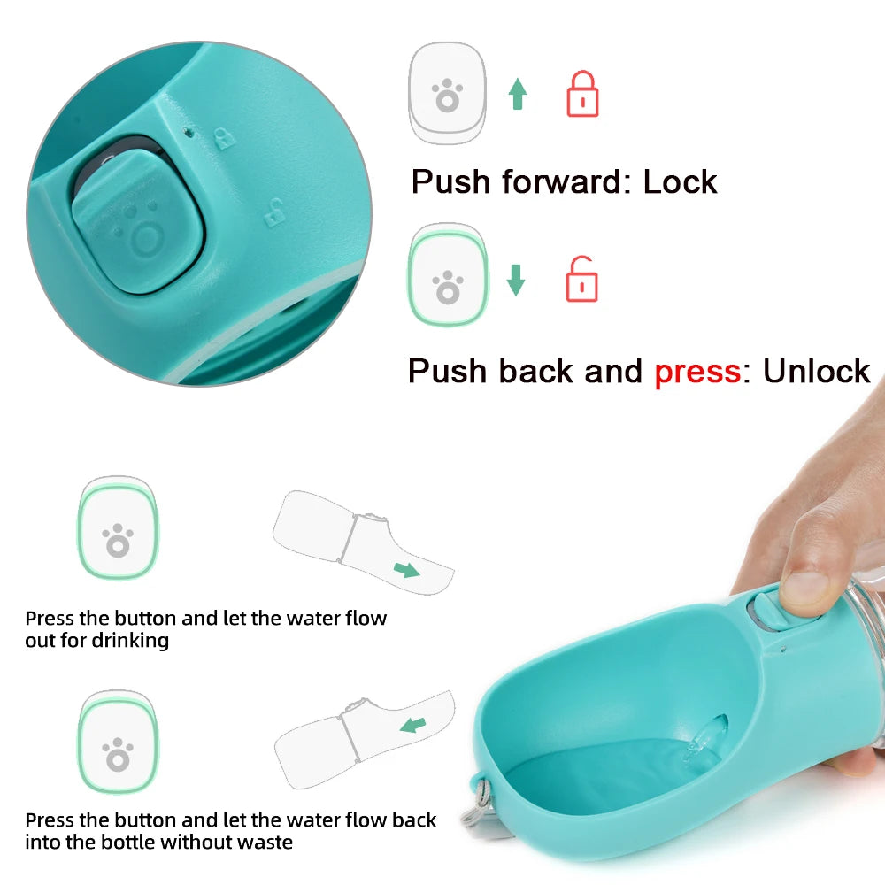 Portable Dog Water Bottle – 300ml, 350ml & 550ml – product image 12