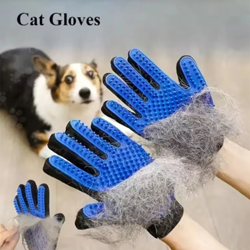 Pet Grooming Glove – Gentle Deshedding Hair Remover – product view 7